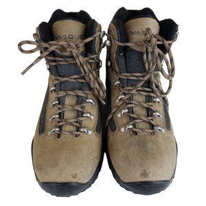 Vasque Women 7167 Brown Leather Gore-Tex Hiking Vibram Boots 9.5